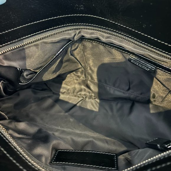 Burberry Black Check Nylon Medium Lowry Tote - Picture 6 of 9